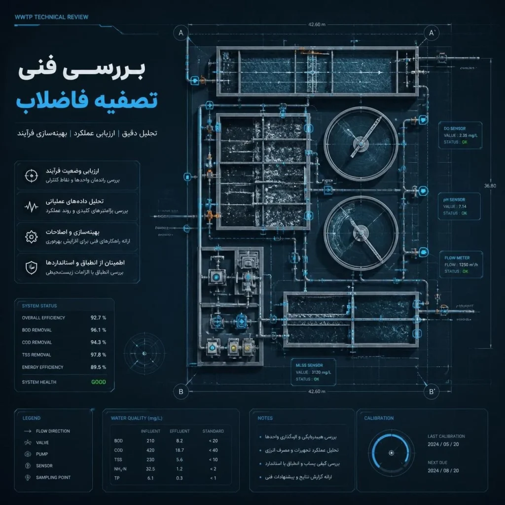 بررسی فنی تصفیه فاضلاب
