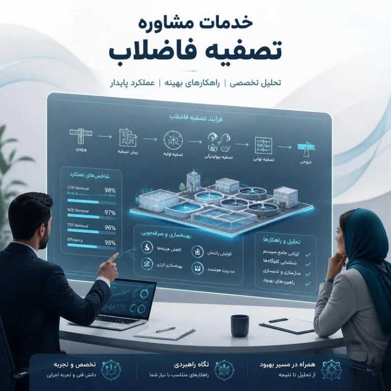 خدمات مشاوره تصفیه فاضلاب